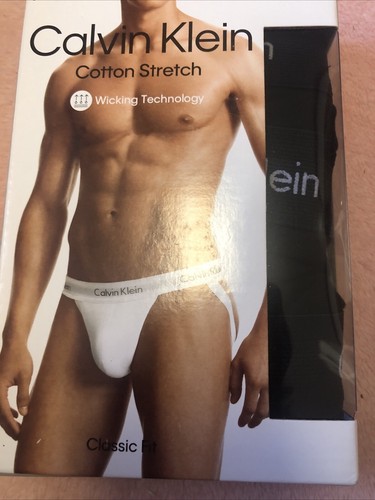 Calvin Klein Underwear Men CK Stretch 3-Pack Jock Strap Black, NEW Size Small - Picture 3 of 8