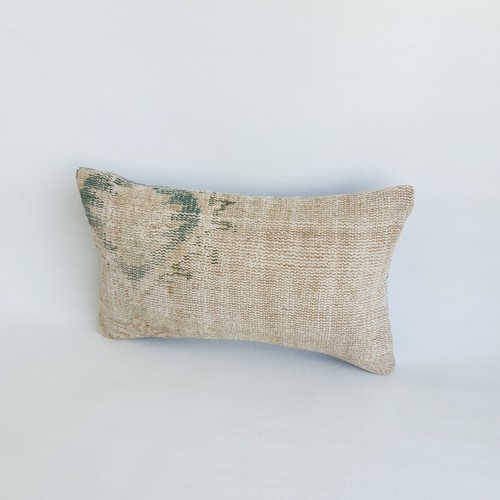 decorative rug pillow cover , 12x20 in , vintage turkish carpet pillow case - Picture 7 of 9
