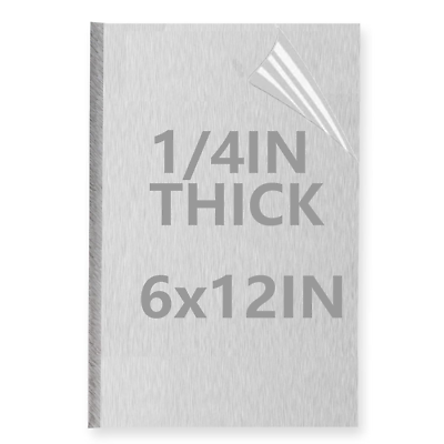 #ad 1 4Inch Thick Aluminum Sheet Plate 6” X 12” Heavy Duty Aluminum Sheets Plates w $23.32