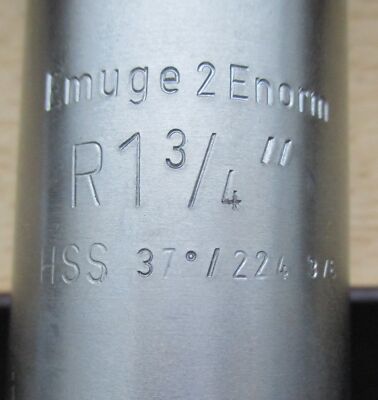 *NEU*  EMUGE Enorm-2-Steel (Gelbring) DIN 5156 HSS-E  G(R) 1''3/4
