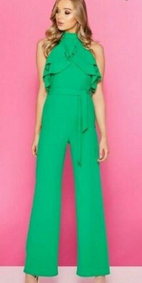 quiz ruffle jumpsuit