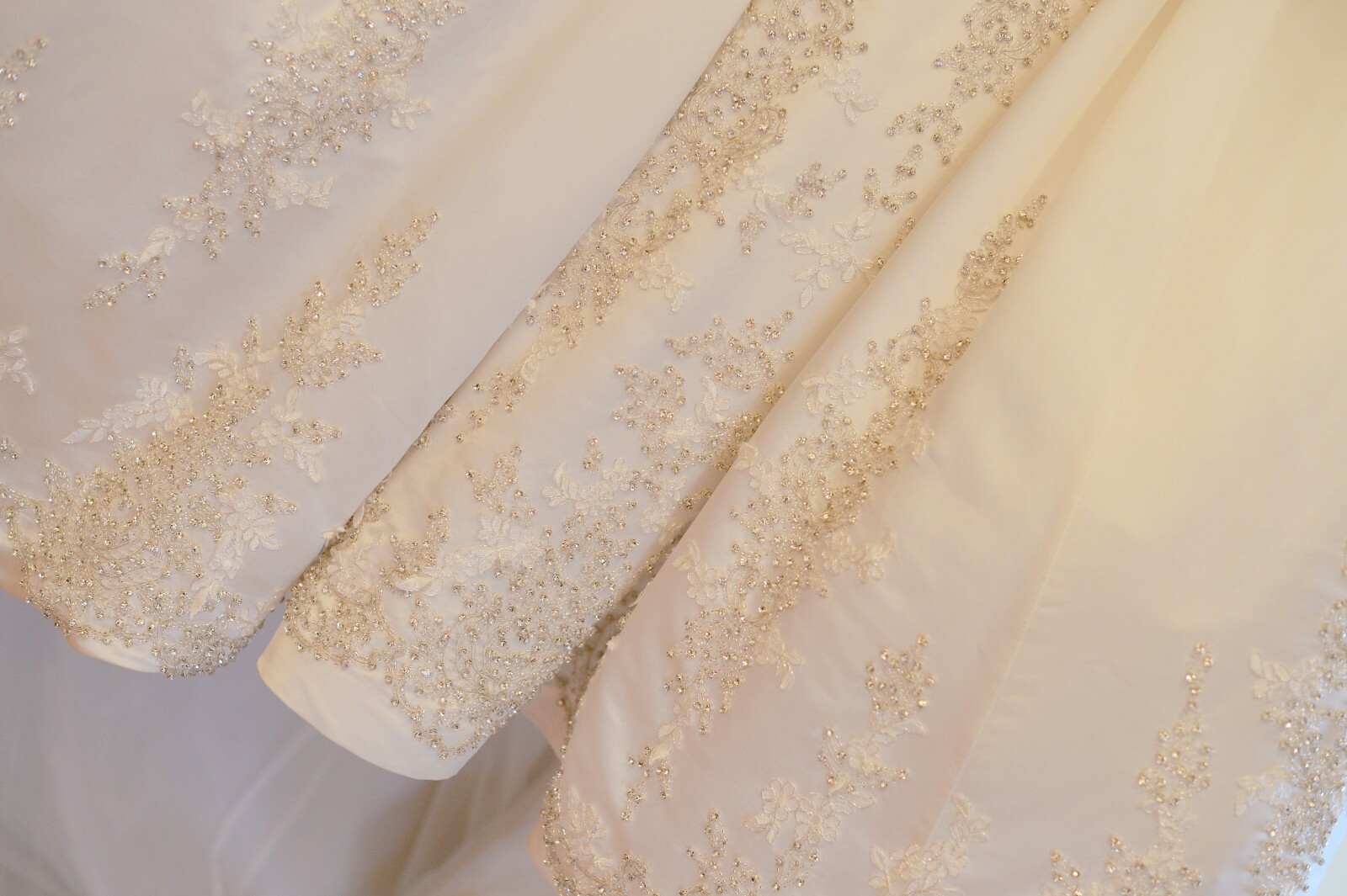 Stephen Yearick Wedding Dress Ball Gown KSY49 Sz 6 Swarovski Crystals Long Train image 6