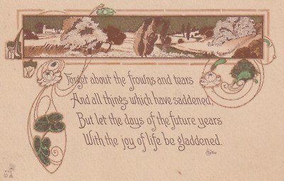 *Friendship Postcard-''Forget About The Frowns & Tears... (U1-541)