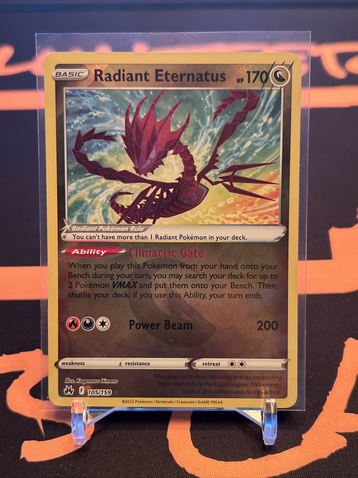 Pokémon TCG Radiant Eternatus Crown Zenith 105/159 Holo Radiant Rare