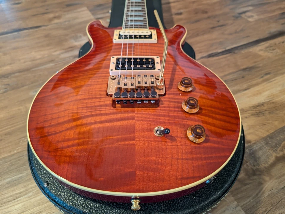 Hamer 1992 EE. UU. Sunburst Custom Factory Floyd con herrajes dorados ¡ESTÍBULO limpio! Foto 4 de 4