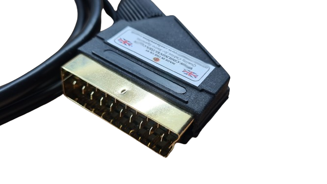 RGB SCART GOLD PLATED CABLE AMIGA 500 600 1200 2000