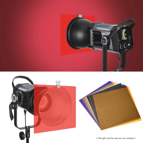 Andoer 11 Colors Lighting Filter 30*30cm Gel Theater for LED DJ Club Disco Y7A5 - Afbeelding 5 van 12