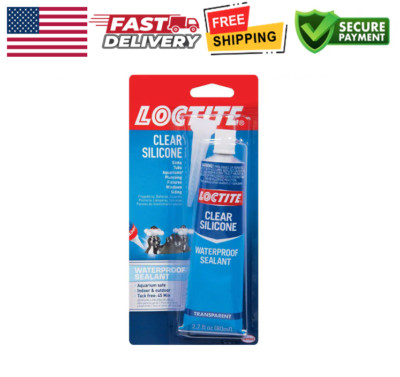 Loctite 2.7 oz Clear Silicone Waterproof Multipurpose Adhesive Sealant Tube
