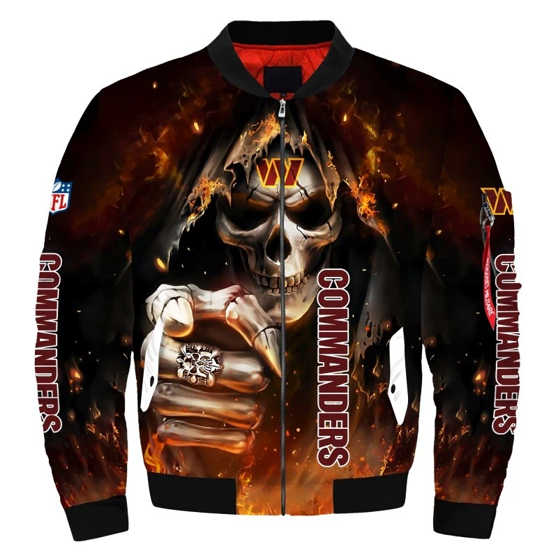 Washington Commanders Men's Flight Bomber Jacket