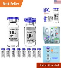 Sterile Empty Vials with Self Healing Injection Port - 10ml - Pack of 10