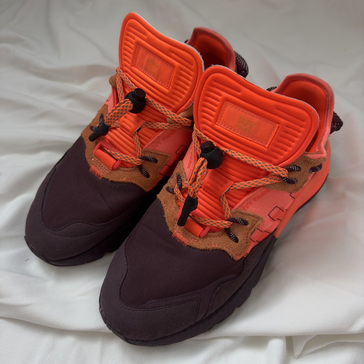 adidas Nite Jogger Beyonce Ivy Park Maroon/Solar Orange Size  display picture 1