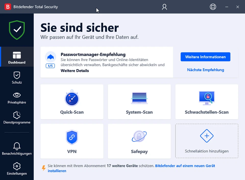 Bitdefender Total Security 10 Geräte / 18 Monate - Bild 2 von 4