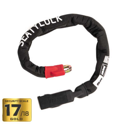 Seatylock Viking Gold Heavy Duty Stahl Fahrrad Kettenschloss 90cm (Sold Secure GOLD)