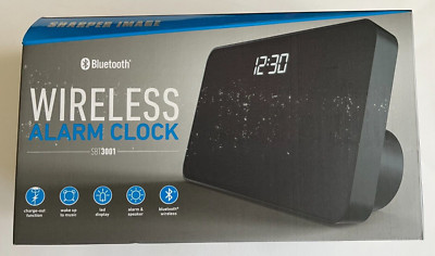 Sharper Image Bluetooth Wireless Alarm Clock, SBT3001, New in box
