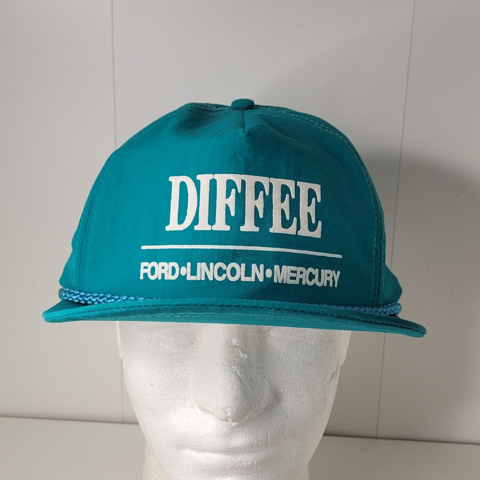 VTG Diffee Ford Lincoln Mercury Car Truck Dealership Snapback Hat El ...
