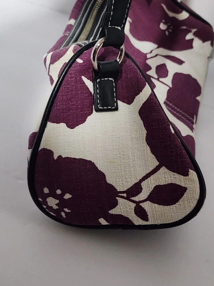 Victoria Secret Vintage Handbag Purple & White Floral - Image 3 of 4