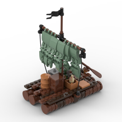 YOUFOY The Raft Model for Pirate Series and Medieval Town Theme 143 Pieces