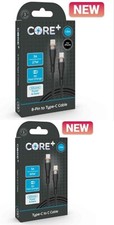 CORE+ 8-Pin  Type-C  to Type C  1.5m Silicone Black 3A/27W Power and Data Cable
