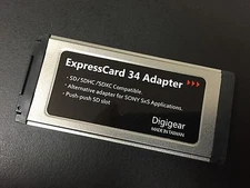 SD/SDHC/SDXC to Expresscard Adapter Reader support 64GB 128GB 256GB