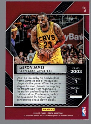 2016-17 Panini Prizm LeBron James First Step Insert Basketball