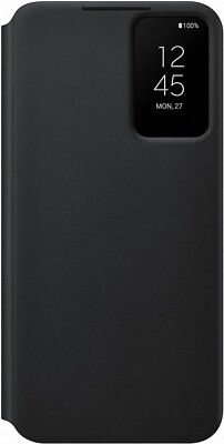Offizielles Samsung Smart Clear View Cover für Galaxy S22+ schwarz