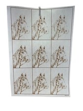Tri-Chem Un-Painted Pictures For Painting 9 Scenes 2872 of Bridled Horse
