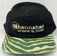 Shannahan Crane Hoist SnapBack Trucker Hat Black Green Sportsman Vintage
