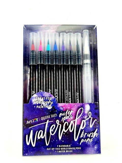 Art 101 Creative Tools Rainbow Watercolor Blendable Brush Pens For Caligraphy For Sale Online | Ebay