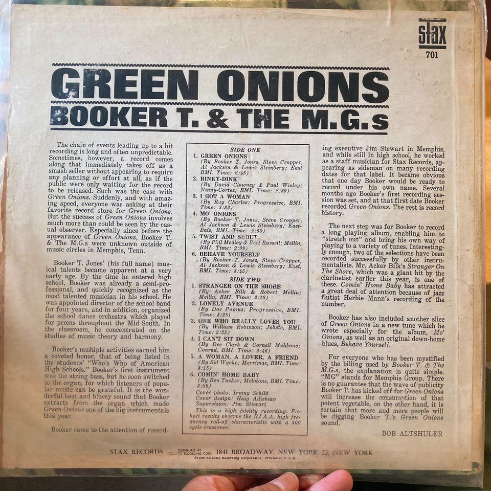 Booker T. The Mg'S Green Onions eBay