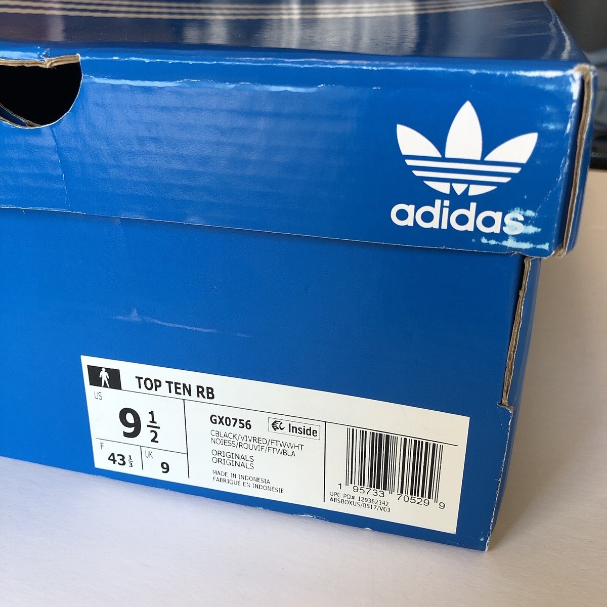 Adidas Top Ten RB Men's Shoes Core Black-Vivid Red GX0756 Adidas Top Ten RB Men's Shoes Core Black-Vivid Red GX0756