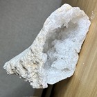 2pc Natural White Quartz Crystal Complete Geode Mineral Specimen Display Piece — photo 1