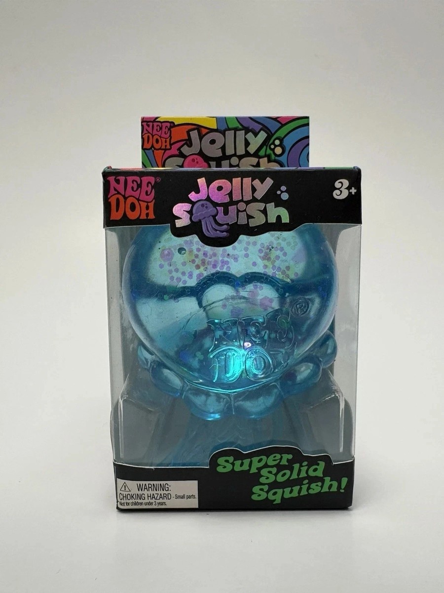 Schylling NeeDoh Purple JELLY SQUISH Sparkle Jellyfish Squishy Nee