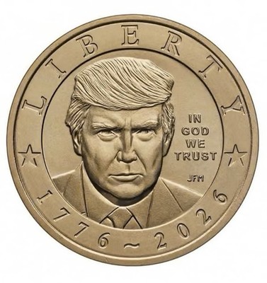 2 2026 P President Trump Semiquincentennial $1 Coin Presale Confirmed Order
