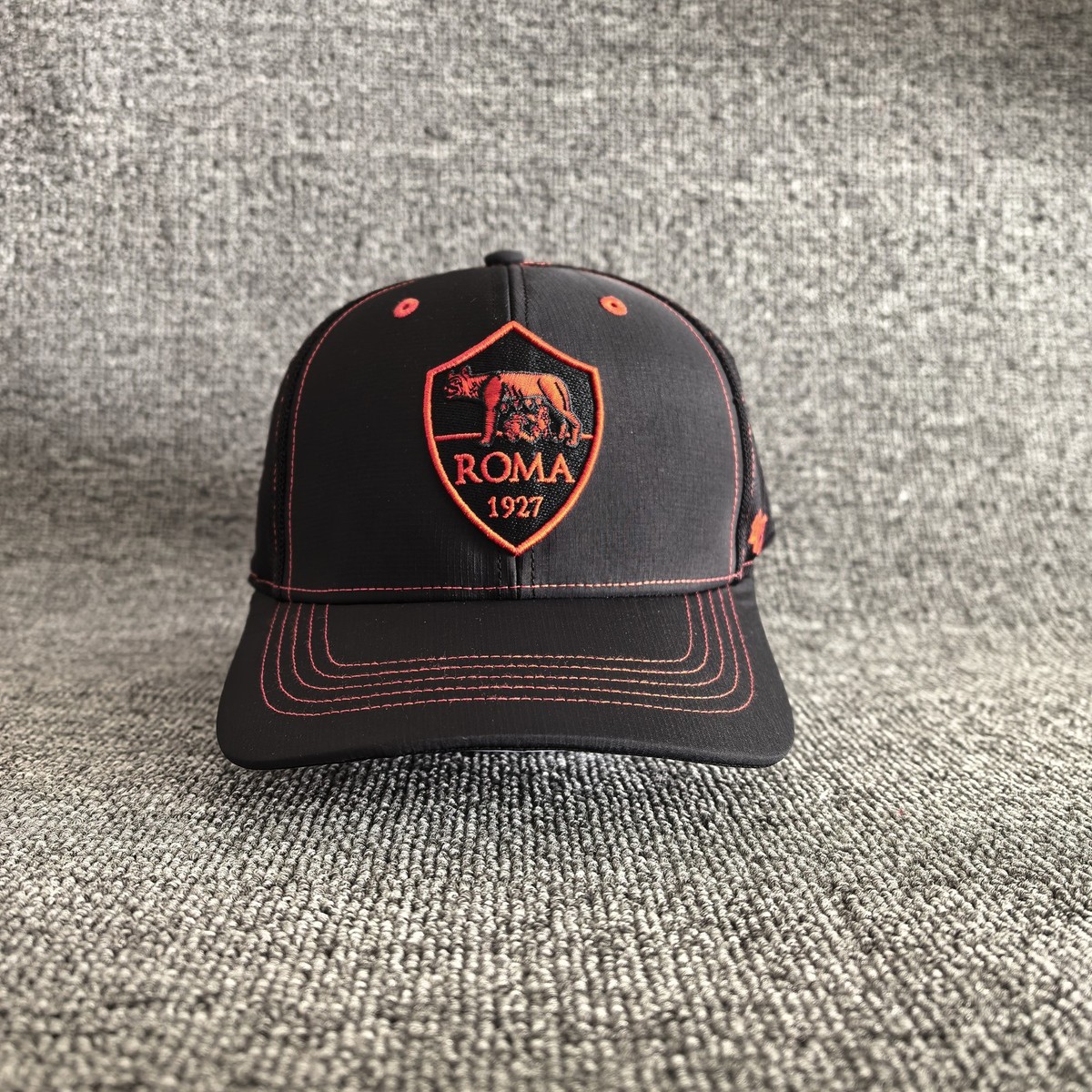 '47 Brand AS Roma 1927 Trucker Hat Black Red Snapback Cap OSFA