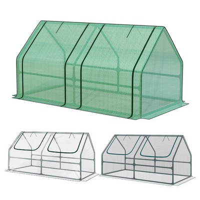 #ad Aoodor 6x3x3FT Portable Mini Greenhouse Kit Outdoor Gardening Planter House $49.99