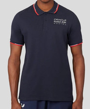 Oracle Red Bull F1 Racing SS Polo Shirt Mens Small Navy Blue Team Logo NWT S