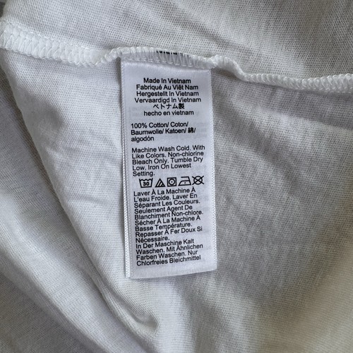 T-shirt donna J Crew bianca vintage jersey manica corta girocollo cotone taglia S - Foto 10 di 10