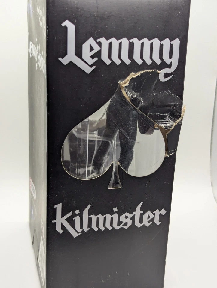 Figura de reacción Super7 Motorhead Ace of Spades Lemmy Kilmister caja áspera Foto 4 de 4