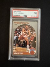 NBA Hoops 1990 Mark Jackson #205 PSA 9 Knicks Base Set (Shows Menendez Brothers)