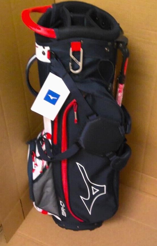 MIZUNO BR-D3 GOLF STAND BAG 4-WAY NAVY, RED