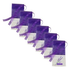 6 Pcs Lavender Sachet Bags Empty Cloth Fragrance Bags With Ribbon