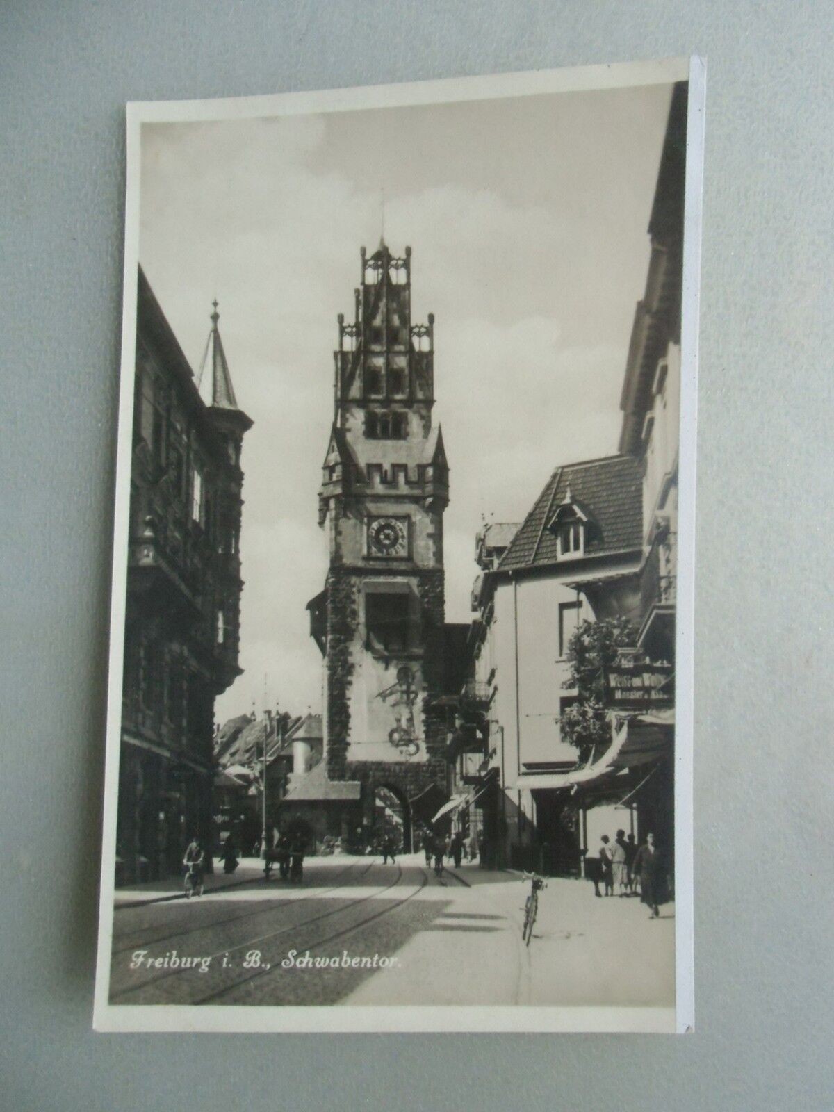 Ansichtskarte Freiburg i. B. Schwabentor 1933