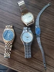 Vintage lot of 3 seiko Watchs & 1 armitron watch AS-IS
