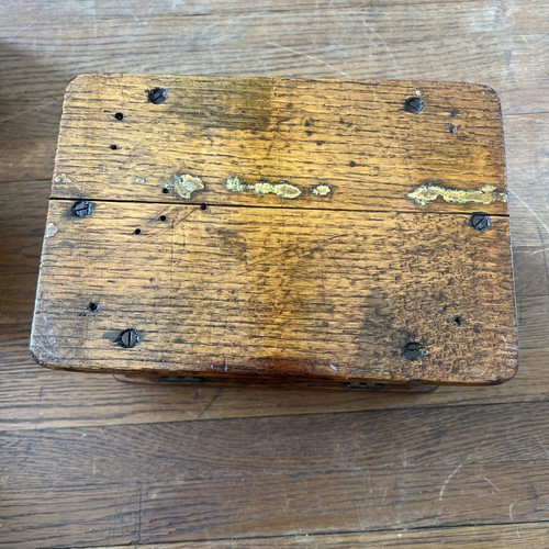 Vintage WESTERN Telephone Construction Co Chicago IL Oak Ringer Or Bridger Box - Picture 8 of 11