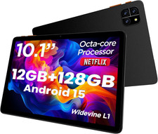 Tablet: 10 Inch Tablet, Android 15 Tablets, 12GB RAM 128GB ROM, Octa-Core Proces