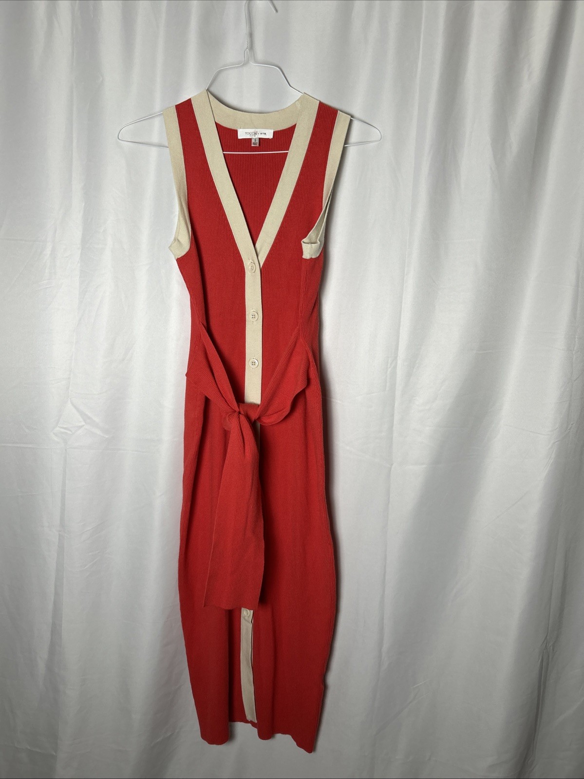 TOCCIN X RTR Sleeveless Button Front Midi Dress - image 3