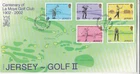 Jersey 2002 Golf II FDC special cancel unaddressed VGC