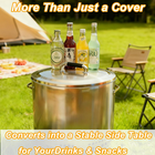 Fire Pit Lid for Solo Stove Yukon & Yukon 2.0, 19.5 Inch 304 Stainless Steel Cov