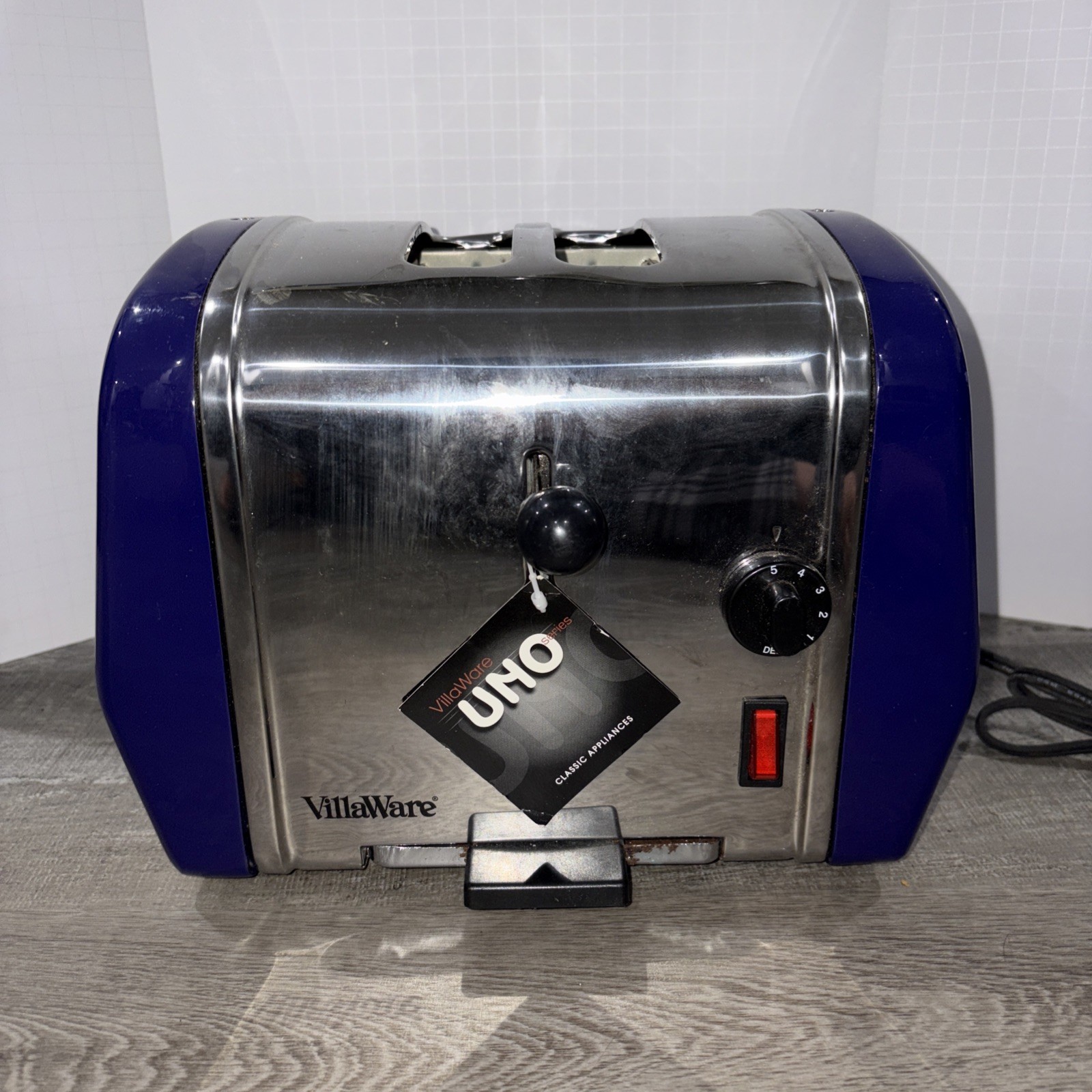 VillaWare 2 Slice Toaster UNO Classic Model Works