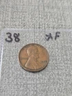 1938 Lincoln Wheat Penny Cent XF